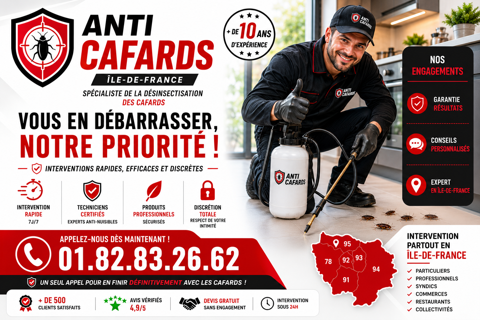 Cafards Asnieres sur Seine